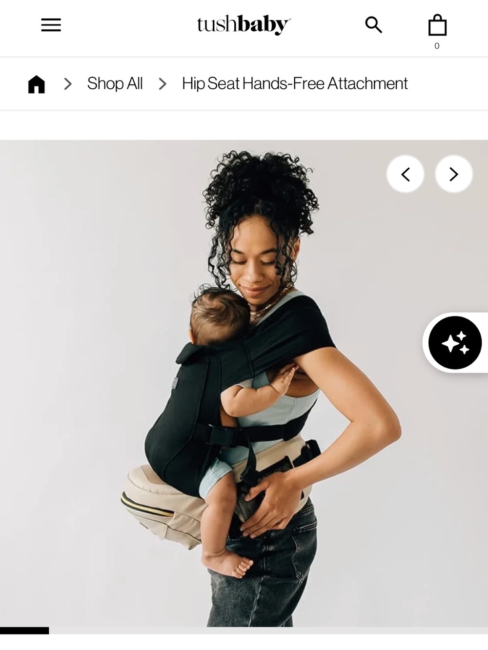 Tushbaby hands free attachment (attachment only, no carrier)